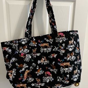 Vera Bradley merry mischief large tote with cosmetic bag